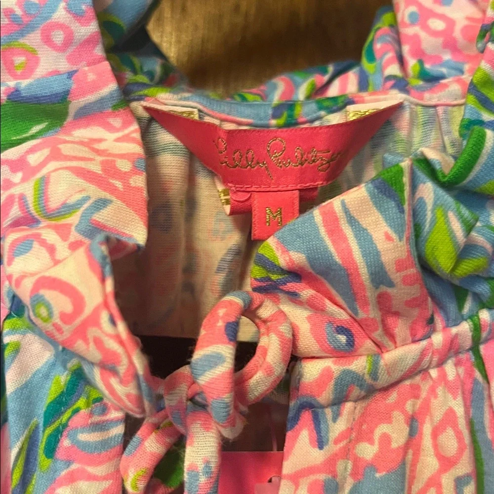 Lilly Pulitzer Vibrant Pink and Blue Dress - Picture 2 of 4